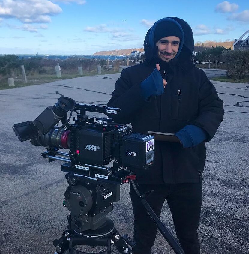 Ironbound filmmaker Ryan Rakes with a camera
